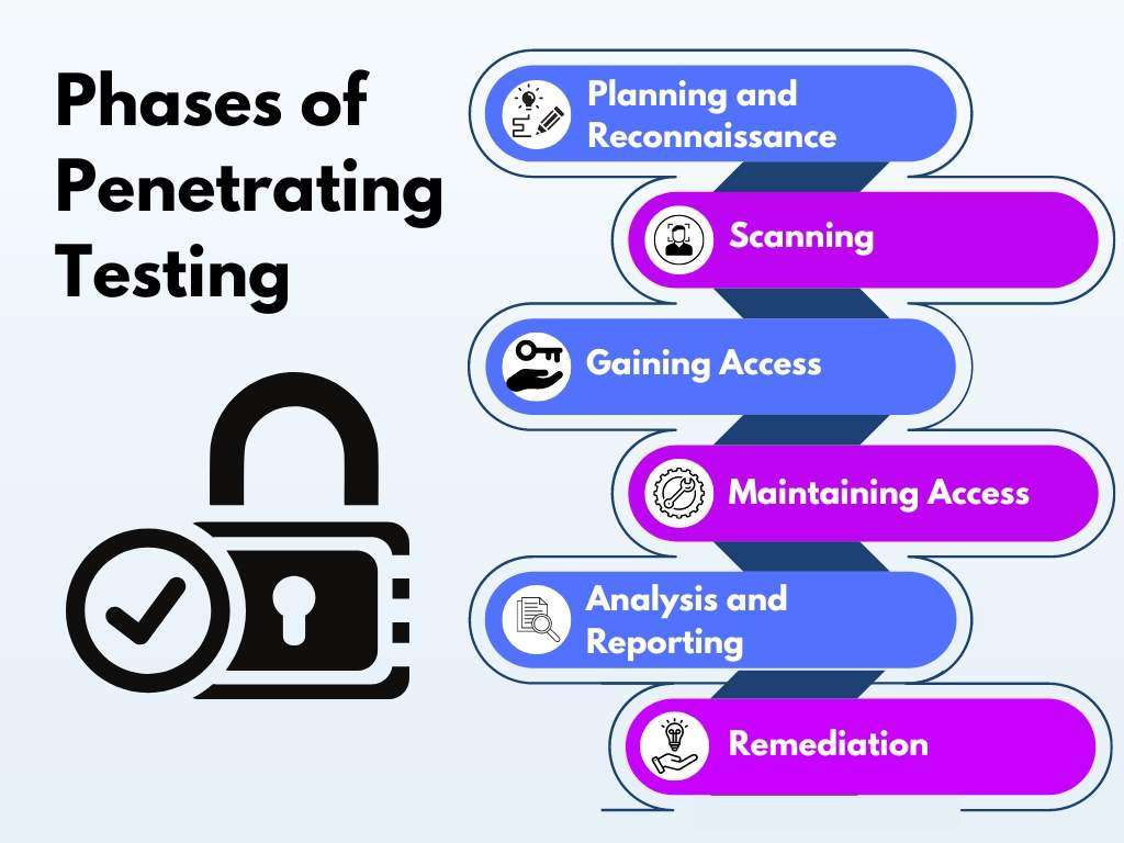 Phases of Penetrating Testing | Senselearner