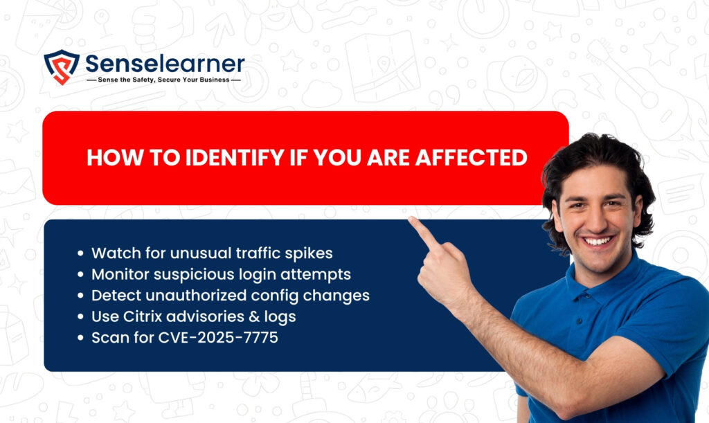 Image showing "How to identify if you are affected"