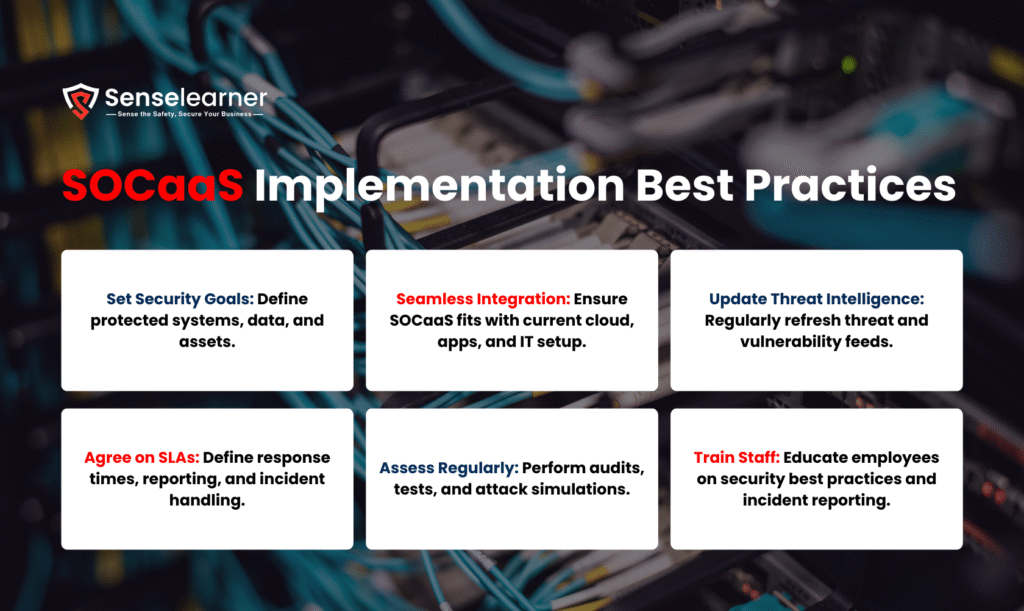 Picture showing "SOCaaS Implementation Best Practices"